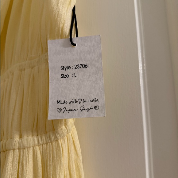 Japna Yellow Maxi Dress - Picture 6 of 7